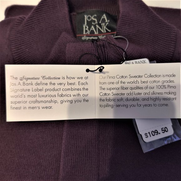 NWT JoS A BANK SIGNATURE COLLECTION SWEATER - Picture 2 of 7